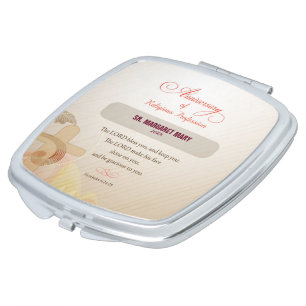 Custom Name & Year Nun, 60th Anniversary Religious Makeup Mirror