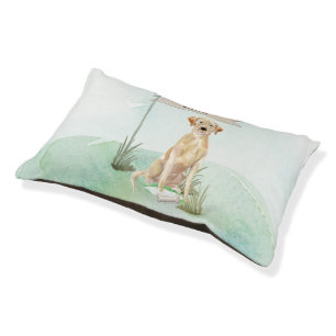 Custom Name Yellow Lab Pet Dog Bed