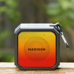 Custom name Yellow to Red Gradient Bluetooth Speaker