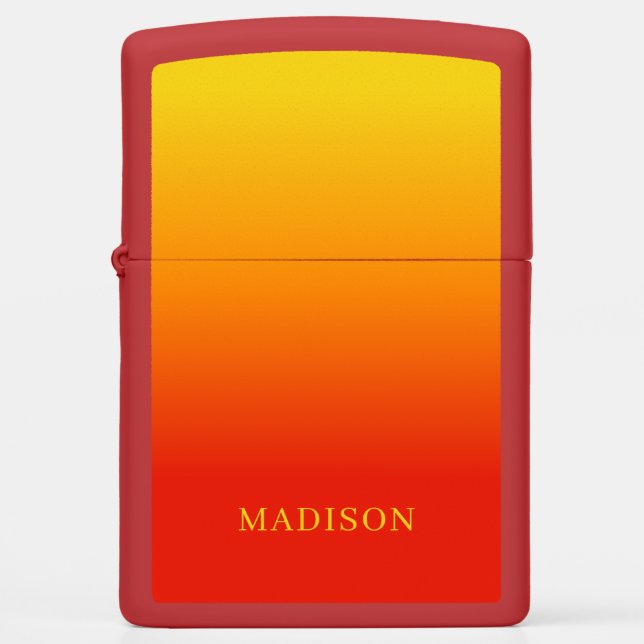 Custom name Yellow to Red Gradient lighters (Front)