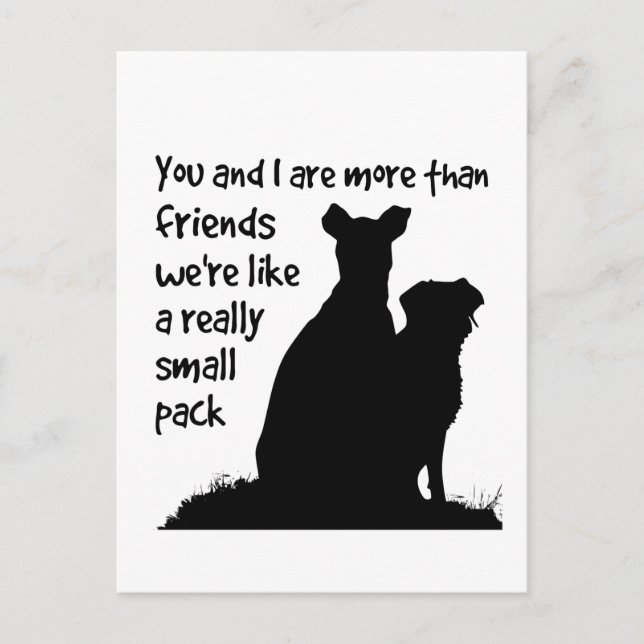 Custom Name You & I More than Friends we're like Postcard (Front)