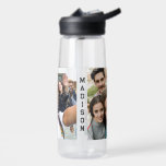 Custom Name & YOUR 2 Photos Water Bottle<br><div class="desc">See my store for more custom items.</div>