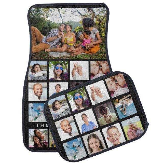 Custom name & YOUR Photos Car Floor Mat (Set)