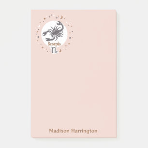 Custom Name Zodiac Sign Scorpio Post-it Notes