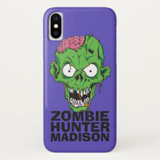Custom name Zombie Hunter phone cases