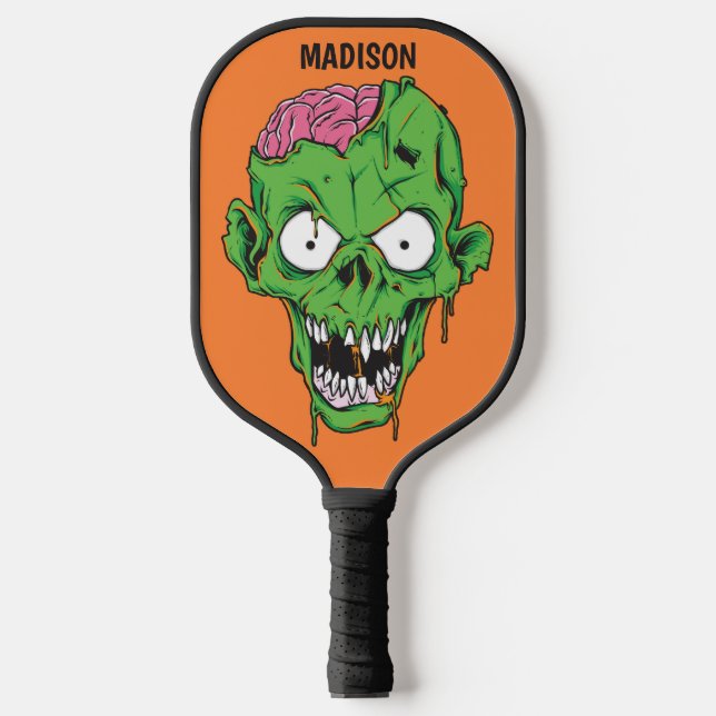 Custom name Zombie Pickleball Paddle (Front)