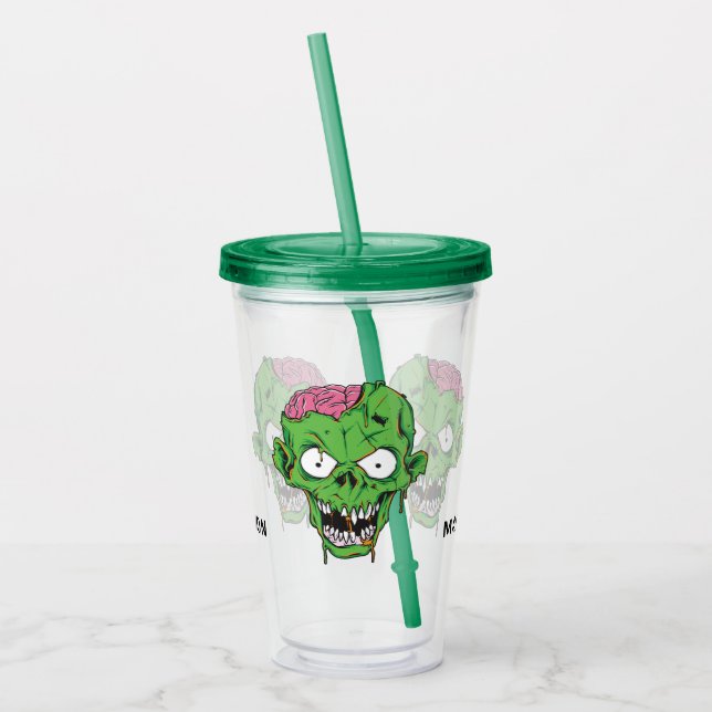 Custom name Zombie tumblers (Left)