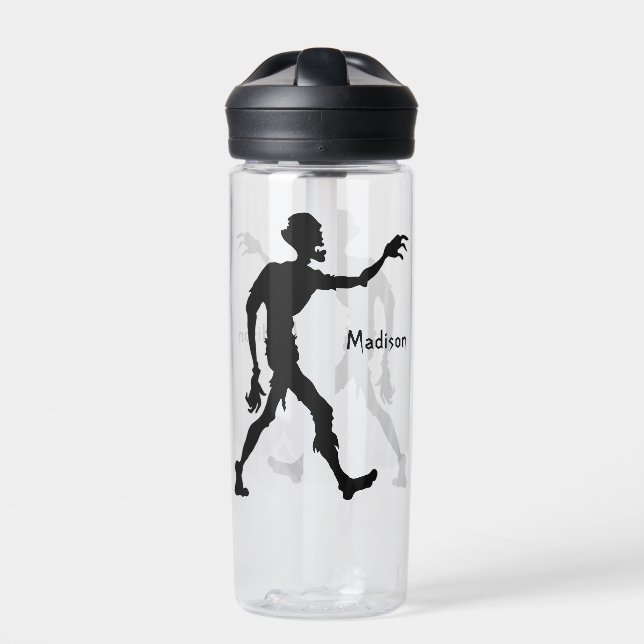 Custom name Zombie Water Bottle (Front)