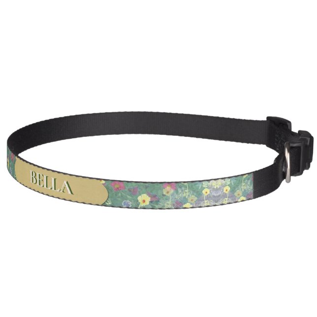 Custom Named Wildflower dog collar (Right)