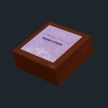 Custom Names, 50th Wedding Anniversary to Couple Gift Box<br><div class="desc">Wedding Anniversary Celebration gift,  souvenir,  giveaway and party essential in lavender and purple is simple and elegant,  and the perfect to send to a couple on their wedding anniversary.</div>