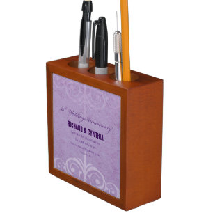 Custom Names, 50th Wedding Anniversary to Couple Pencil Holder