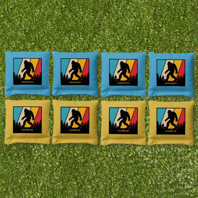 Custom Names Bigfoot Cornhole Bags (Set)