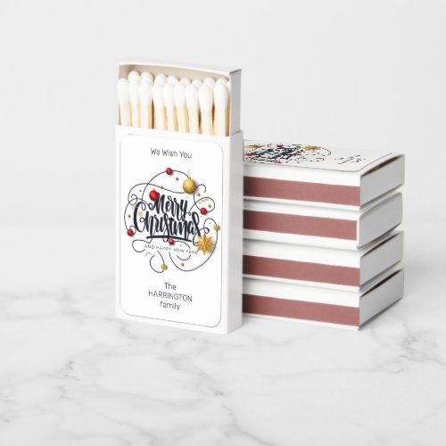 Custom names Christmas Wishes Matchboxes