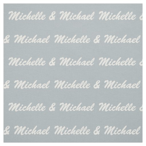 Custom Names & Color Couple's fabric