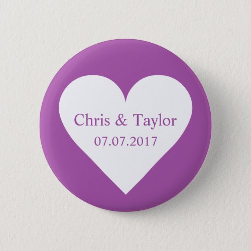 Custom names date and color heart button