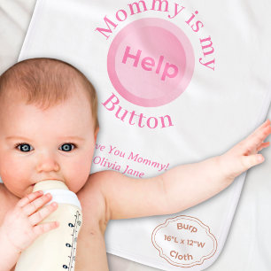 Custom Names Funny Baby Shower Gift Burp Cloth