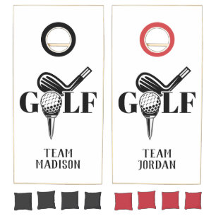 Custom Names Golf Cornhole Set