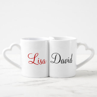 Custom Names Lovers' Mug Set