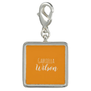 Custom names modern orange minimalist charm