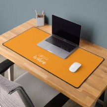 Custom names modern orange minimalist