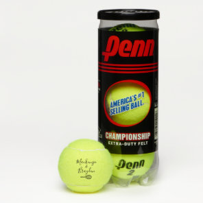 Custom Names on Personalized Tennis Balls