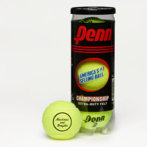 Custom Names on Personalized Tennis Balls