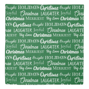Custom Names or Text Christmas Duvet Cover