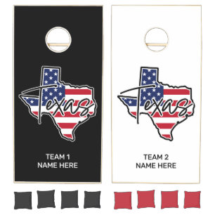 Custom Names Texas Cornhole Set