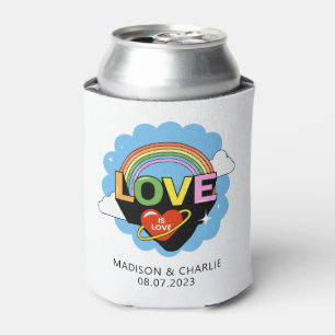 Custom Names / Text "Love Is Love" Can Cooler