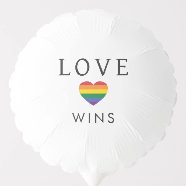 Custom Names / Text Rainbow LOVE Balloon (Front)