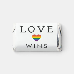 Custom Names / Text Rainbow LOVE Hershey's Miniatures