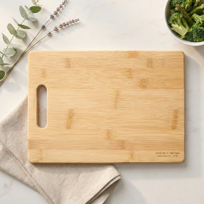 Custom Names Wedding Date | Engraved Cutting Board