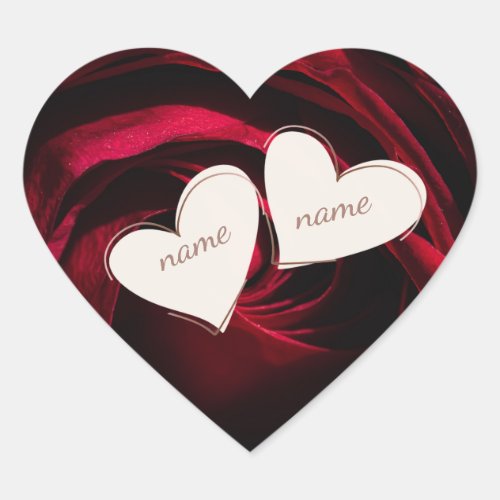 Custom Names Wedding Sticker | Personalized Weddin