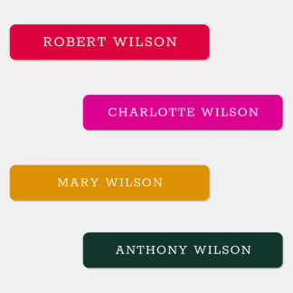 Custom Naming Tags Labels