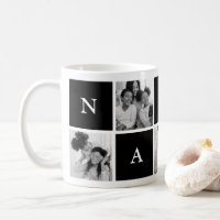 Custom Nanny Grandmother 5 Photo Collage Coffee