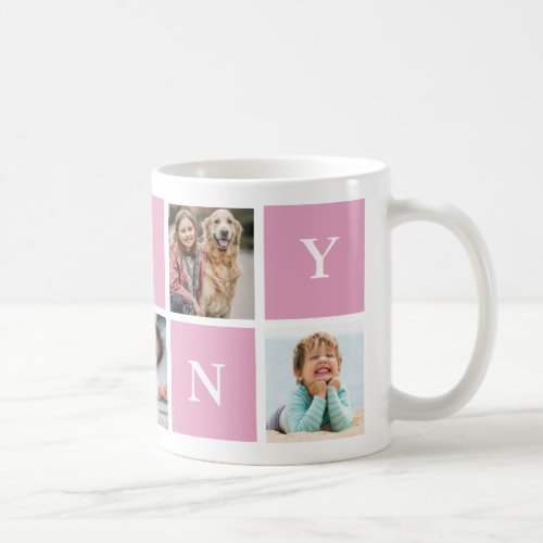 Custom Nanny Grandmother 5 Photo Collage  Coffee Mug