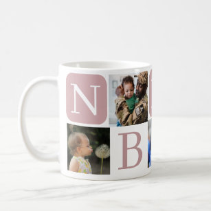Custom Nanny Grandmother 5 Photo Collage Coffee Mug