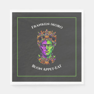 Custom Napkins Neon Halloween Frankenstein Moro