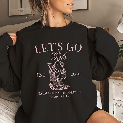 Custom Nashville Bachelorette Party Social Club Sweatshirt