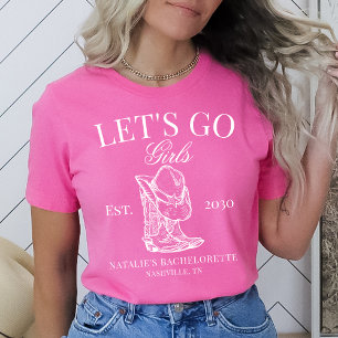 Custom Nashville Bachelorette Party Social Club T-Shirt