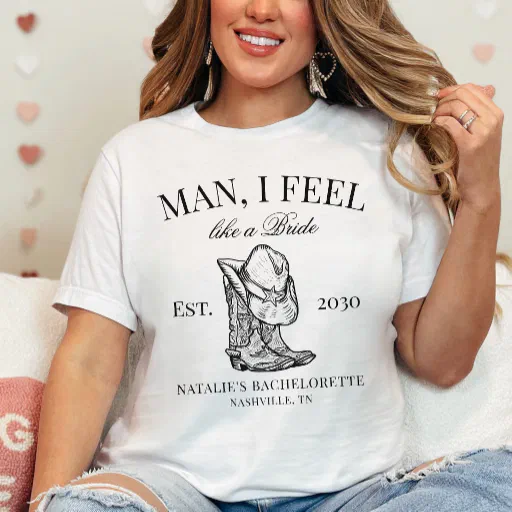 Custom Nashville Bachelorette Party Social Club T-Shirt