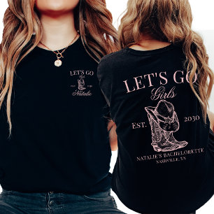Custom Nashville Bachelorette Party Social Club T-Shirt