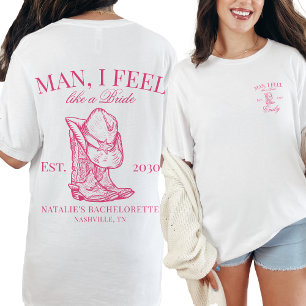 Custom Nashville Bachelorette Party Social Club T-Shirt