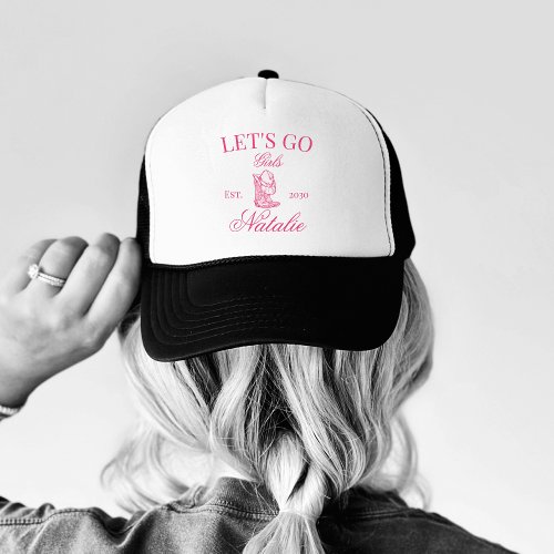 Custom Nashville Bachelorette Party Social Club Trucker Hat