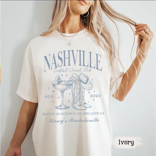 Custom Nashville Bachelorette Rodeo Cocktail T-Shirt (Creator Uploaded)