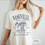 Custom Nashville Bachelorette Rodeo Cocktail T-Shirt<br><div class="desc">Custom Nashville Bachelorette Rodeo Cocktail</div>