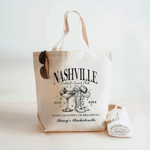 Custom Nashville Bachelorette Rodeo Cocktail Tote Bag
