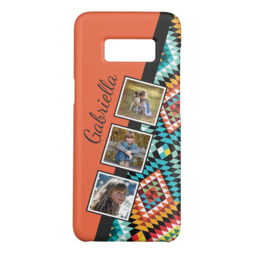 Custom Native American Indian Colorful Mosaic Art Case_Mate Samsung Galaxy S8 Case