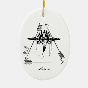 Custom Native American Lance Christmas Decorations