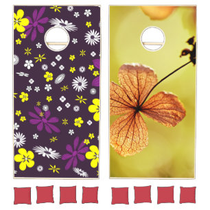 Custom Natural Wood Cornhole Set